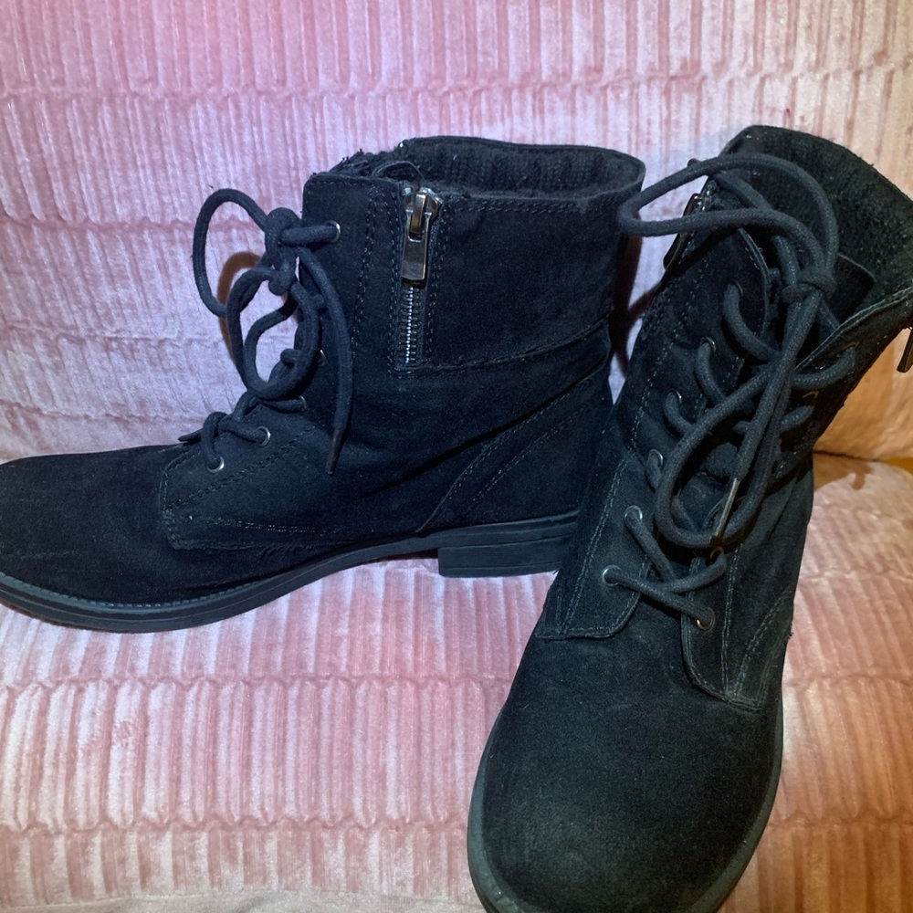 Black ankle boots